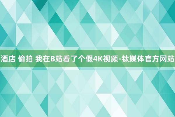 酒店 偷拍 我在B站看了个假4K视频-钛媒体官方网站