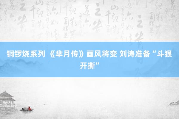 铜锣烧系列 《芈月传》画风将变 刘涛准备“斗狠开撕”