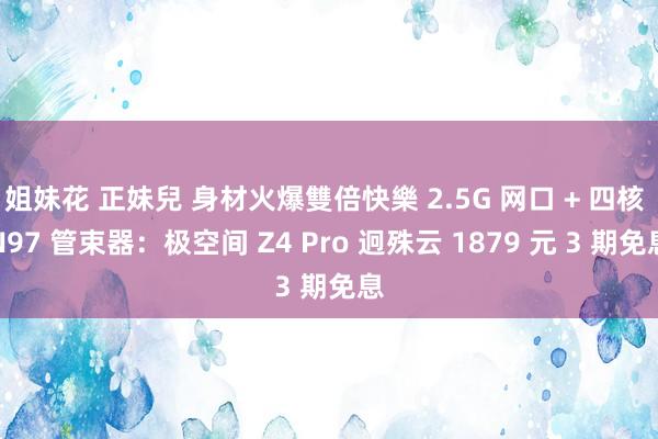 姐妹花 正妹兒 身材火爆雙倍快樂 2.5G 网口 + 四核 N97 管束器：极空间 Z4 Pro 迥殊云 1879 元 3 期免息